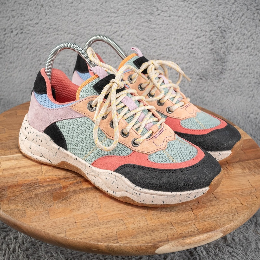 Taos Footwear Advance Super Hiker Sneaker Retro Multi Pastel Black 7.5